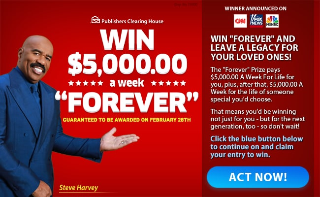 Win $5,000.00 A Week “Forever”